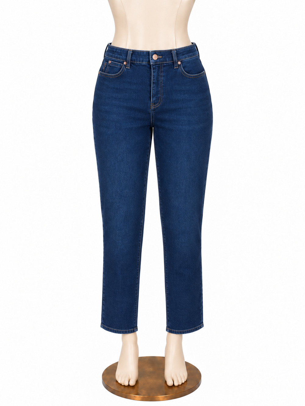 Talbots The Slim Ankle Jeans Womens Size 14 Dark Wash Stretch Denim